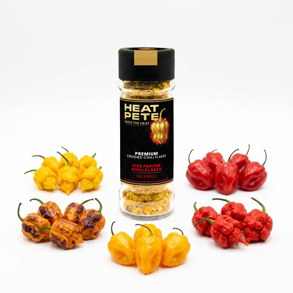 Five Pepper Chili Flakes – INFERNO 25g